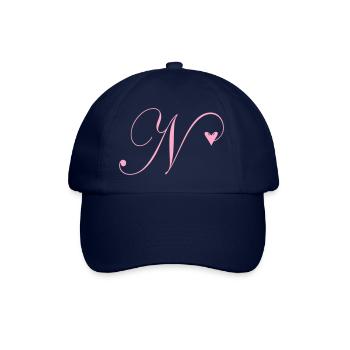 Monogram N Heart Vine - Baseball Cap - blue/blue - Front