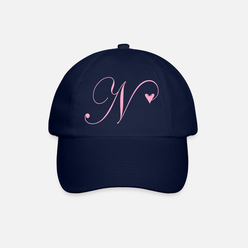 Monogramme N Cœur Vigne - Casquette classique - bleu/bleu