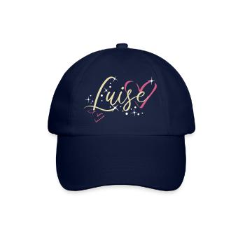 Luise Surname First name Calligraphy Heart - Baseball Cap - blue/blue - Front