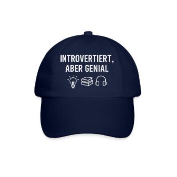 Introverted & Brilliant – Icon Edition - Baseball Cap - blue/blue - Front
