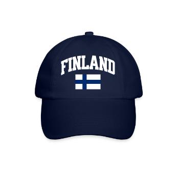 Finland Football Lover Rétro Design Sportif - Casquette classique - bleu/bleu - Devant