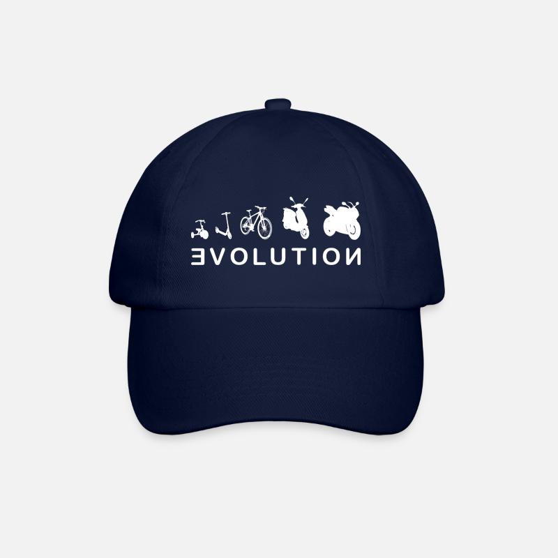Evolution Biker 2- Entwicklung eines Biker 2.0 - Baseballkappe - Blau/Blau