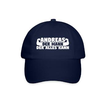 Andreas Der Mann Der Alles kann - Baseballkappe - Blau/Blau - Vorne