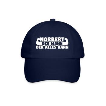 Norbert Der Mann Der Alles kann - Baseballkappe - Blau/Blau - Vorne