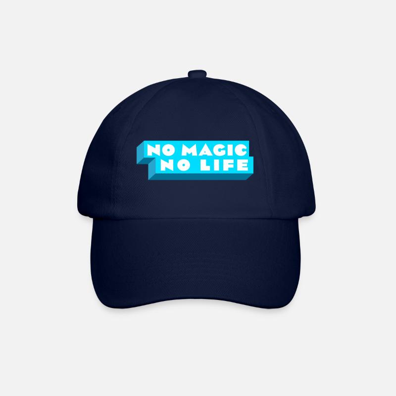 No Magic No Life - Baseball Cap - blue/blue