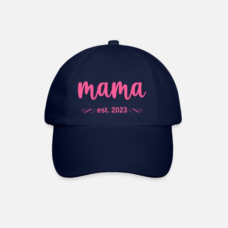 mama est. 2023 - Baseballkappe - Blau/Blau