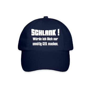 Schlank würde ich Dich nur unnötig geil machen 2 - Baseballkappe - Blau/Blau - Vorne
