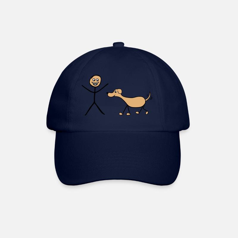 Ich und Hund - Baseballkappe - Blau/Blau