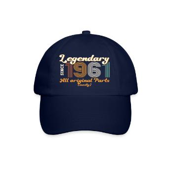 Original vintage 1961 61st birthday gift - Baseball Cap - blue/blue - Front