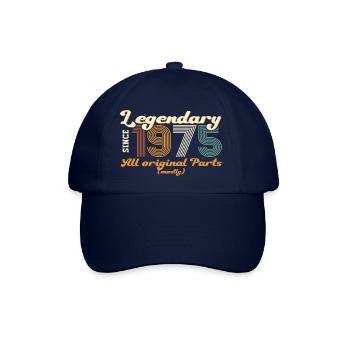 Cadeau original vintage 1975 47ème anniversaire - Casquette classique - bleu/bleu - Devant