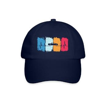 Pick-up Retro Herzschlag Auto-Offroad Pick-up - Baseballkappe - Blau/Blau - Vorne