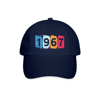T-shirt rétro 1967 67 millésime 1967 - Casquette classique - bleu/bleu - Devant