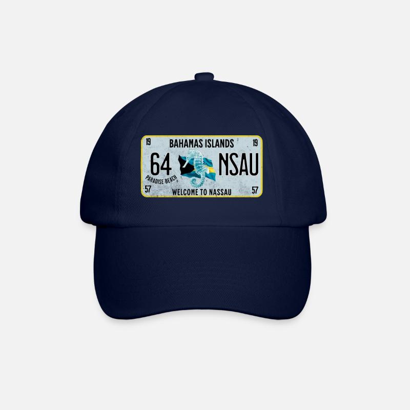 Willkommen auf den Nassau Bahamas - Baseballkappe - Blau/Blau