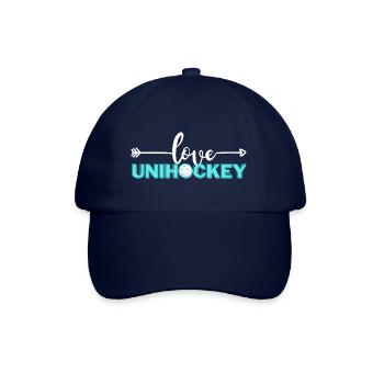 Love Unihockey - Baseballkappe - Blau/Blau - Vorne