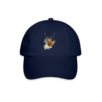 Hirschaftszeiten - Baseballkappe - Blau/Blau - Vorne