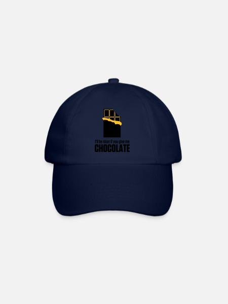 Give me chocolate. Then I am also friendly! - Baseball Cap - blue/blue
