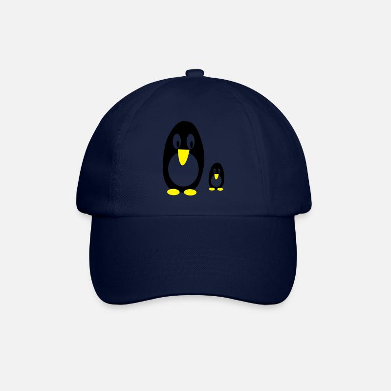 pinguine - Baseballkappe - Blau/Blau