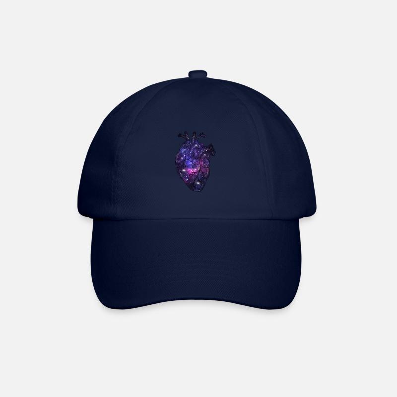 Herz Universum - Baseballkappe - Blau/Blau