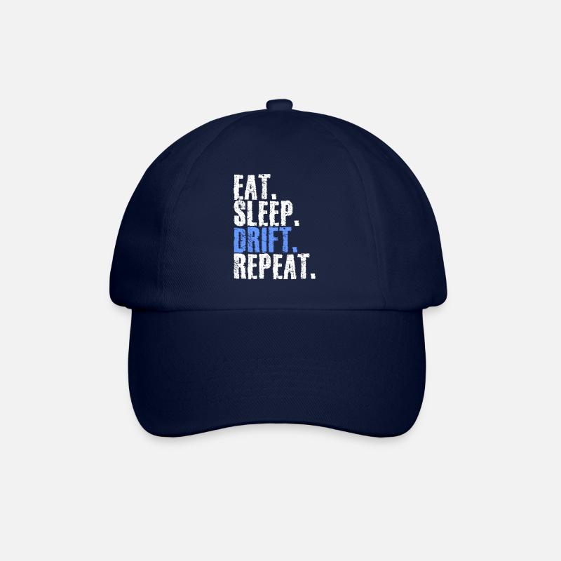 Eat Sleep Drift Repeat - Baseballkappe - Blau/Blau