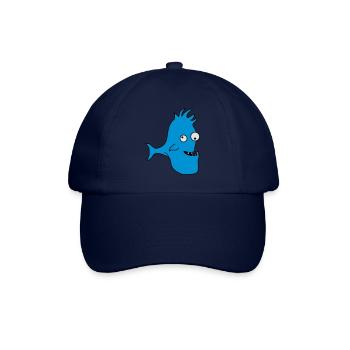 Stupid Crazy Comic Fish - Baseball Cap - blue/blue - Front