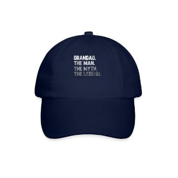 Grandad the man the myth the legend - Baseball Cap - blue/blue - Front