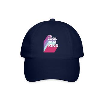 Es ist cool, nett zu sein - Baseballkappe - Blau/Blau - Vorne
