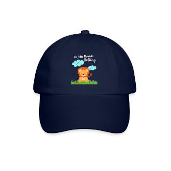 Mamas Liebling Löwe - Baseballkappe - Blau/Blau - Vorne