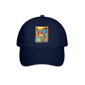Sweet butterfly and the city - Baseball Cap - blue/blue - Front