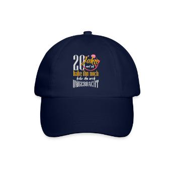 20 Jahre Verheiratet Porzellanhochzeit Geschenk - Baseballkappe - Blau/Blau - Vorne