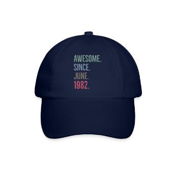 Awesome Since June 1982 - Baseball Cap - blue/blue - Front