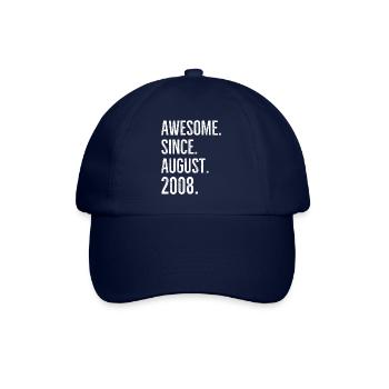 Awesome Since August 2008 - Baseball Cap - blue/blue - Front