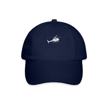Black Helicopter Design - Baseball Cap - blue/blue - Front