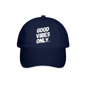 GOOD VIBES ONLY. Positive Feeling T-Shirt / Design - Baseballkappe - Blau/Blau - Vorne