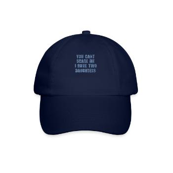 vater cant scare me 2 daughters - Baseballkappe - Blau/Blau - Vorne