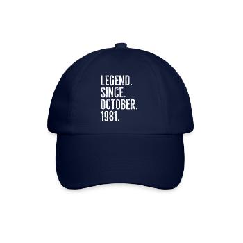 Légende depuis octobre 1981 - Casquette classique - bleu/bleu - Devant
