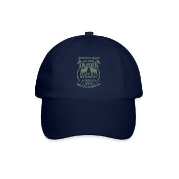 Jäger T-Shirt Leg dich niemals mit einem Jäger an - Baseballkappe - Blau/Blau - Vorne