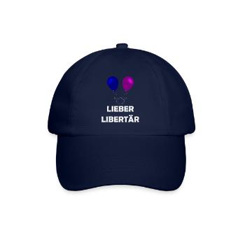 Lieber Libertär - Baseballkappe - Blau/Blau - Vorne
