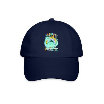 Dinosaurier: Sei frech, wild und wunderbar - Baseballkappe - Blau/Blau - Vorne