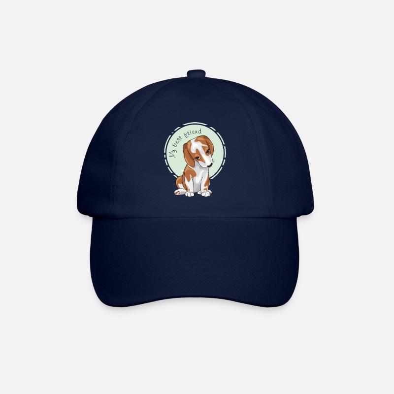 Schüchterner süßer Welpe ist mein bester Freund - Baseballkappe - Blau/Blau