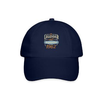 Legendär seit September 1962 Sprüche - Baseballkappe - Blau/Blau - Vorne