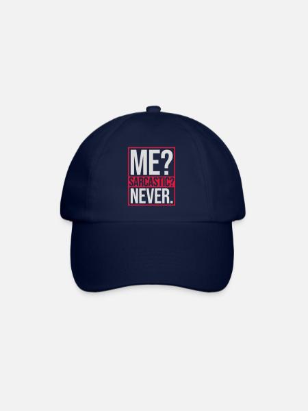 moi sarcastique ne cite jamais - Casquette classique - bleu/bleu