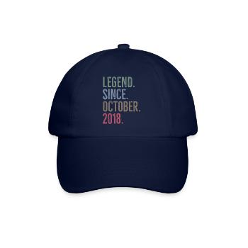 Legende seit Oktober 2018 - Baseballkappe - Blau/Blau - Vorne