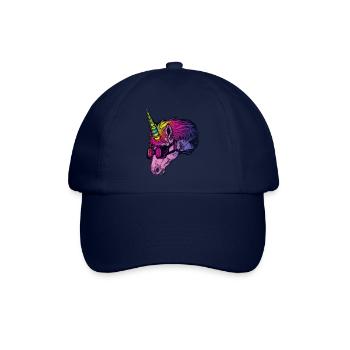 Licorne avec corne colorée - Casquette classique - bleu/bleu - Devant