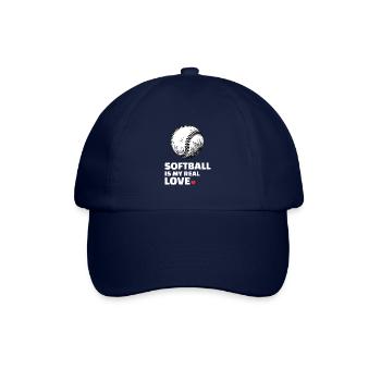 I love softball - Baseball Cap - blue/blue - Front