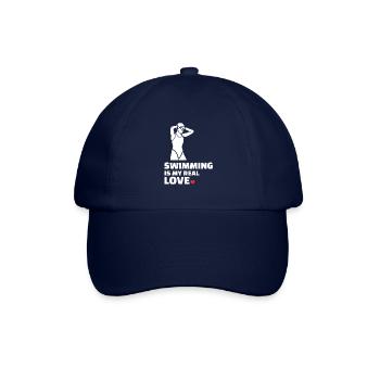Ich Liebe Schwimmen - Baseballkappe - Blau/Blau - Vorne