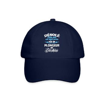 Cette fille est prise par plongeur qui déchire 1 - Casquette classique - bleu/bleu - Devant