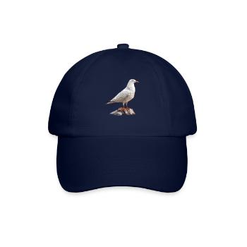 Mouette polygonale sur rochers - Casquette classique - bleu/bleu - Devant