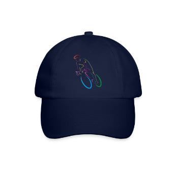 rennradfahrer - Baseballkappe - Blau/Blau - Vorne