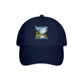 Yosemite National Park: Bunte Landschaft im - Baseballkappe - Blau/Blau - Vorne