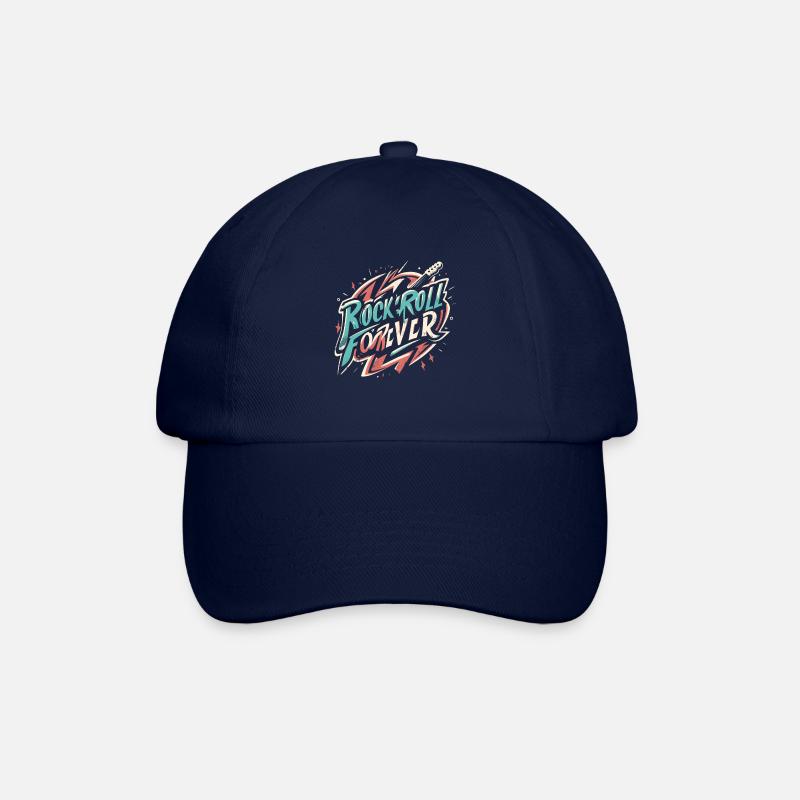 Rock n Roll forever Vintage Logo - Baseballkappe - Blau/Blau